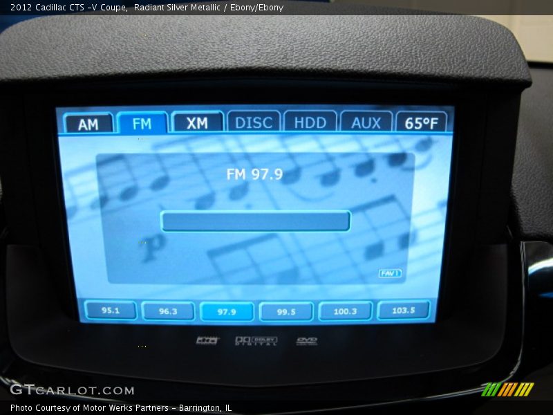 Radiant Silver Metallic / Ebony/Ebony 2012 Cadillac CTS -V Coupe