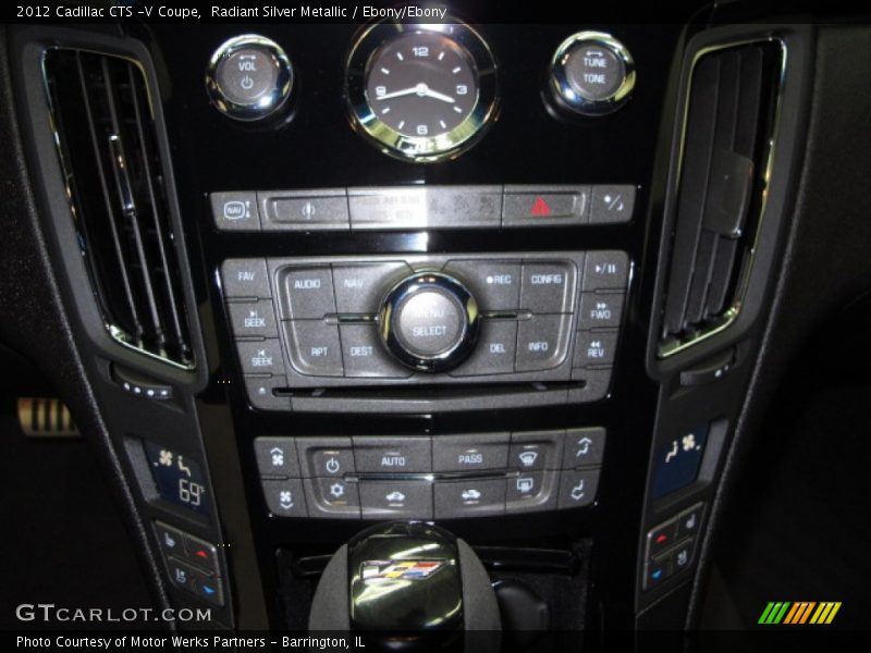 Radiant Silver Metallic / Ebony/Ebony 2012 Cadillac CTS -V Coupe