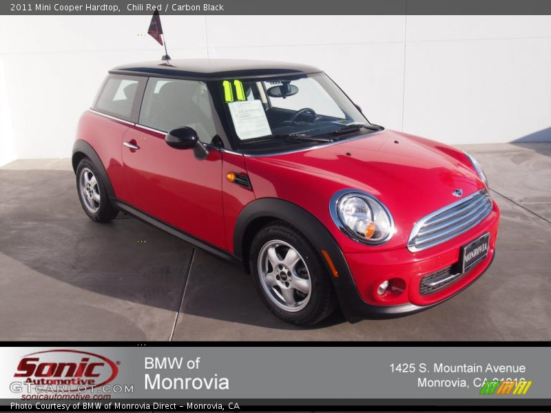 Chili Red / Carbon Black 2011 Mini Cooper Hardtop