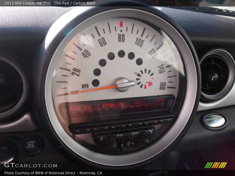 Chili Red / Carbon Black 2011 Mini Cooper Hardtop