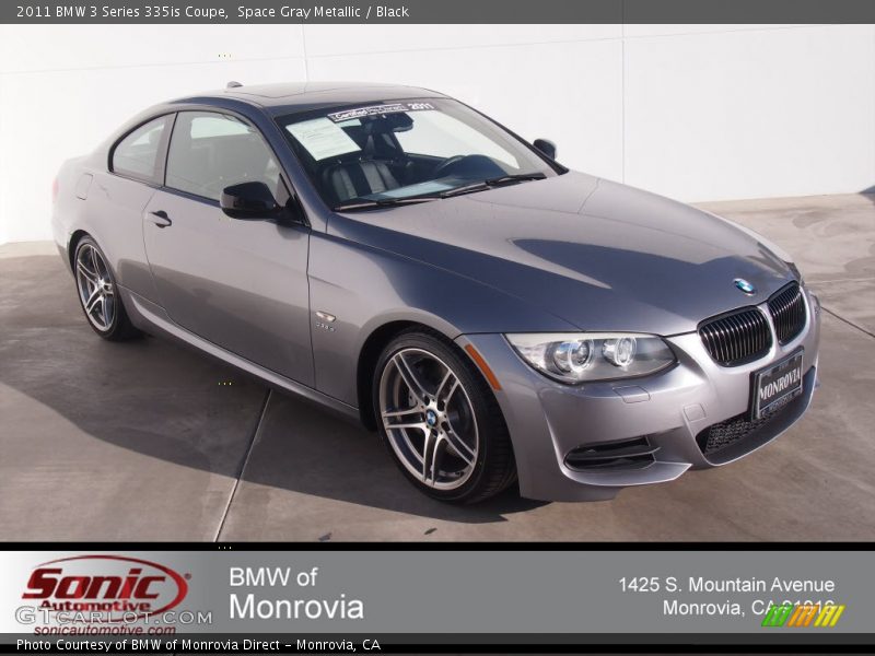 Space Gray Metallic / Black 2011 BMW 3 Series 335is Coupe
