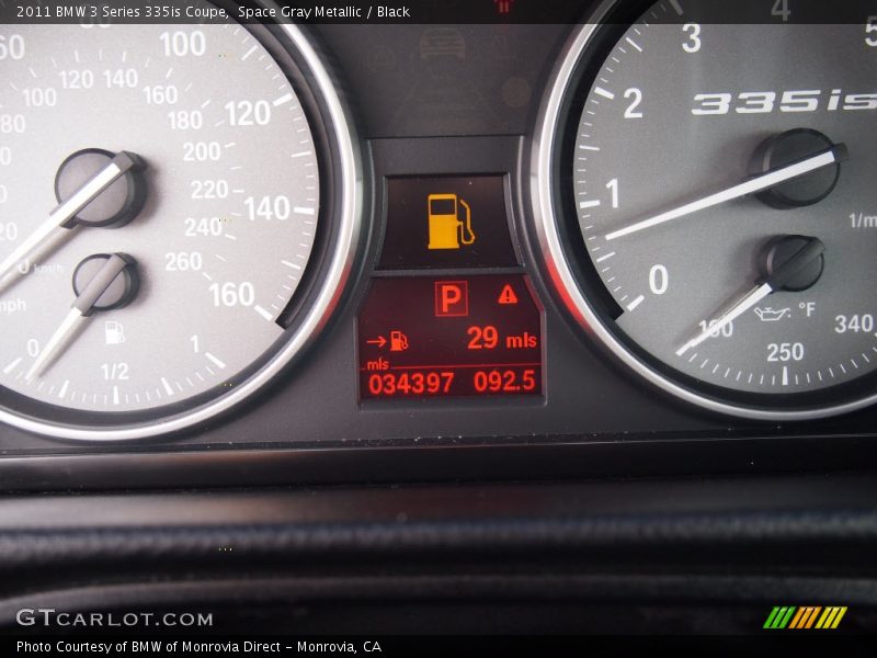 Space Gray Metallic / Black 2011 BMW 3 Series 335is Coupe