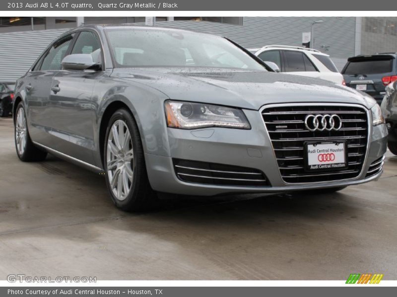 Quartz Gray Metallic / Black 2013 Audi A8 L 4.0T quattro