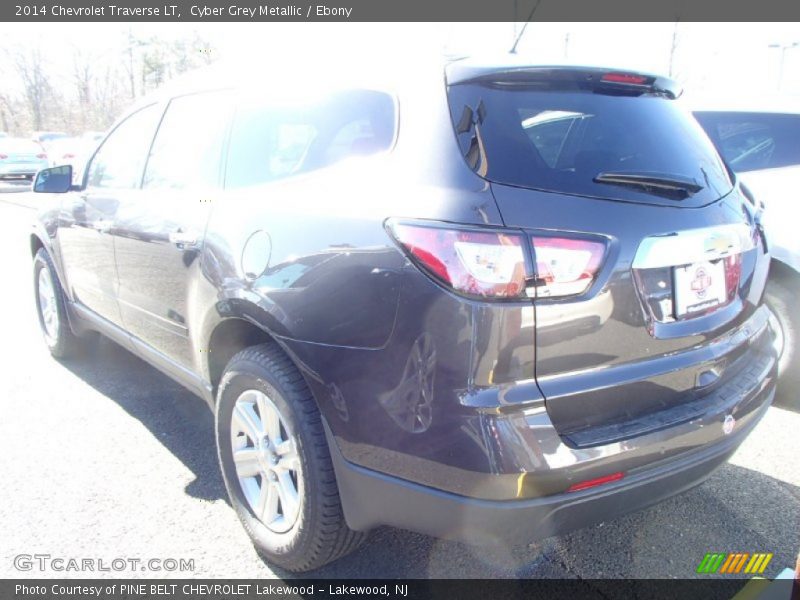 Cyber Grey Metallic / Ebony 2014 Chevrolet Traverse LT