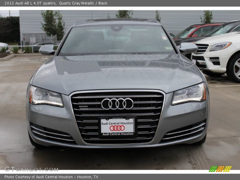 Quartz Gray Metallic / Black 2013 Audi A8 L 4.0T quattro