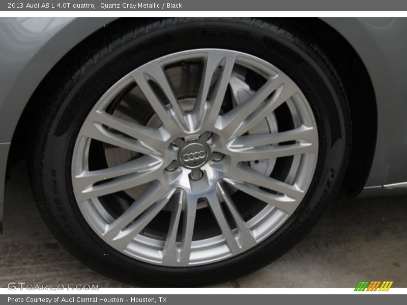 Quartz Gray Metallic / Black 2013 Audi A8 L 4.0T quattro