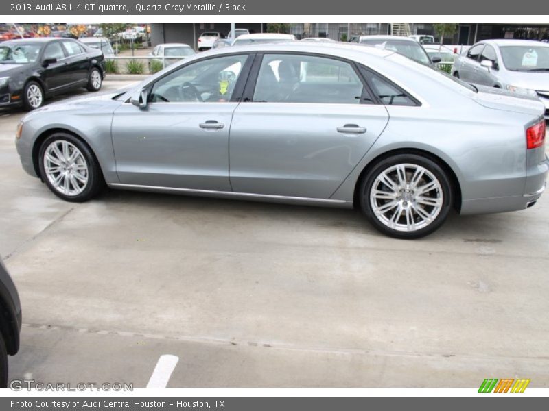 Quartz Gray Metallic / Black 2013 Audi A8 L 4.0T quattro