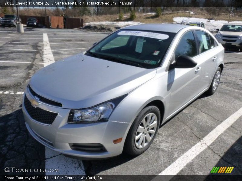 Silver Ice Metallic / Jet Black/Medium Titanium 2011 Chevrolet Cruze LS