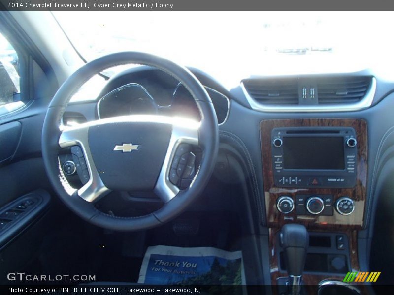 Cyber Grey Metallic / Ebony 2014 Chevrolet Traverse LT