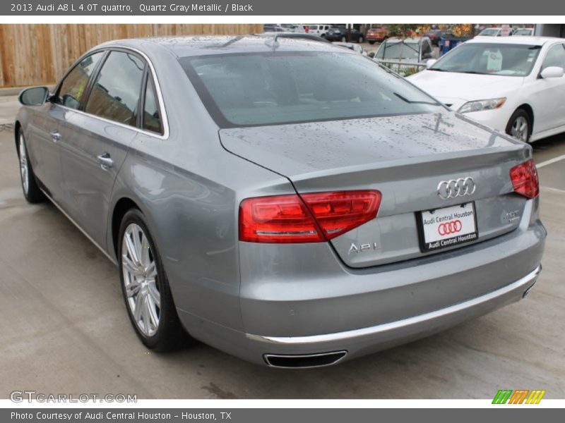 Quartz Gray Metallic / Black 2013 Audi A8 L 4.0T quattro