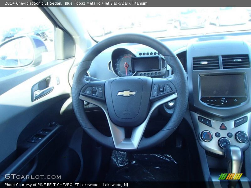 Blue Topaz Metallic / Jet Black/Dark Titanium 2014 Chevrolet Sonic LT Sedan