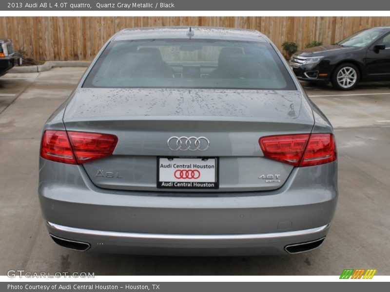 Quartz Gray Metallic / Black 2013 Audi A8 L 4.0T quattro
