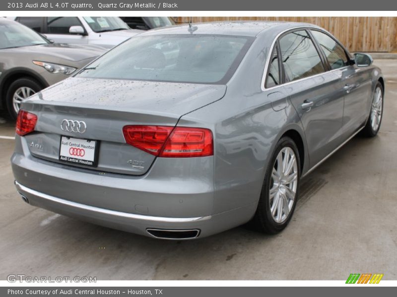 Quartz Gray Metallic / Black 2013 Audi A8 L 4.0T quattro