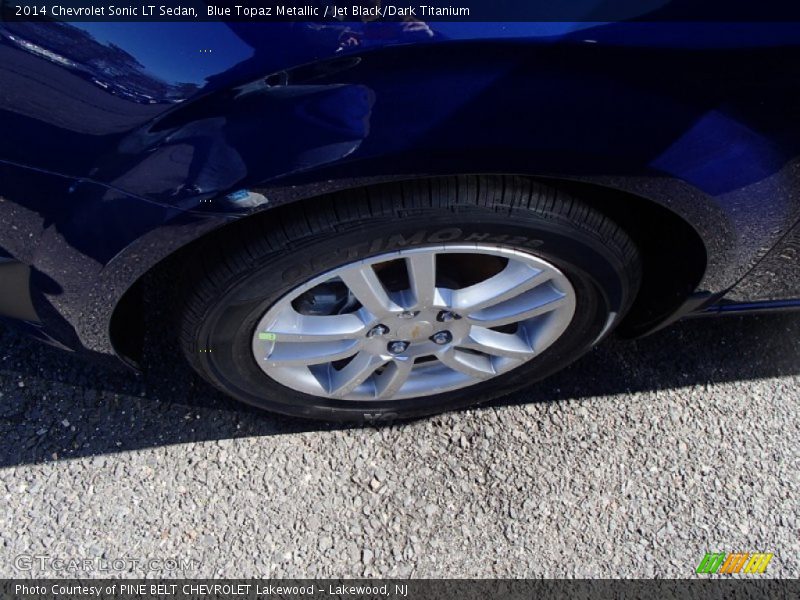 Blue Topaz Metallic / Jet Black/Dark Titanium 2014 Chevrolet Sonic LT Sedan