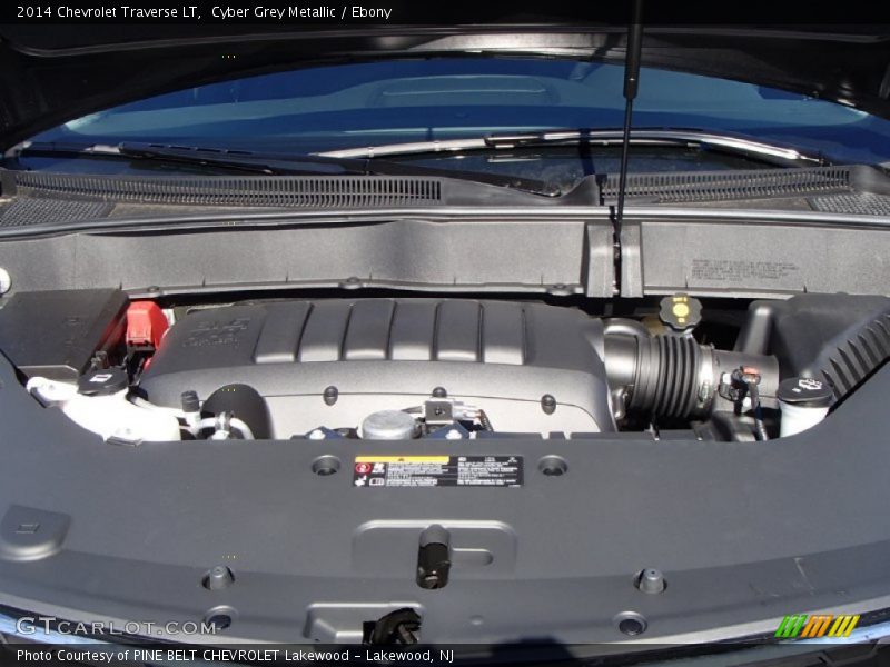 Cyber Grey Metallic / Ebony 2014 Chevrolet Traverse LT