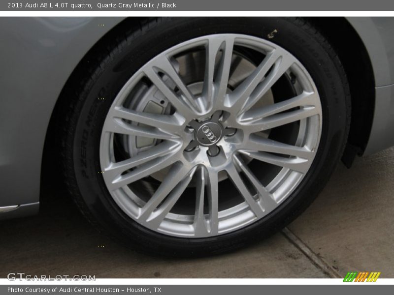 Quartz Gray Metallic / Black 2013 Audi A8 L 4.0T quattro