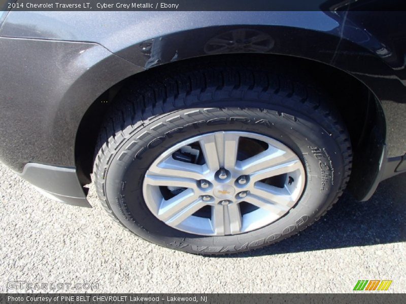 Cyber Grey Metallic / Ebony 2014 Chevrolet Traverse LT