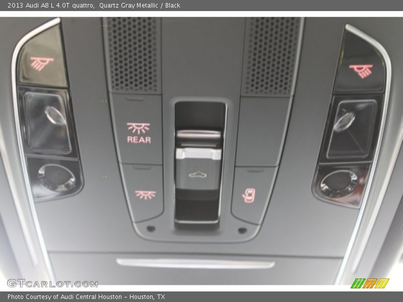 Quartz Gray Metallic / Black 2013 Audi A8 L 4.0T quattro