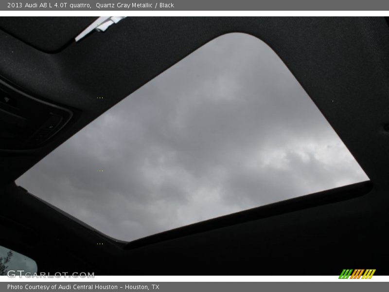 Quartz Gray Metallic / Black 2013 Audi A8 L 4.0T quattro