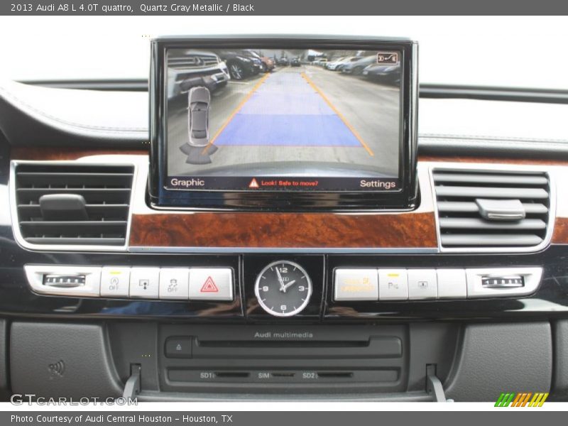 Quartz Gray Metallic / Black 2013 Audi A8 L 4.0T quattro