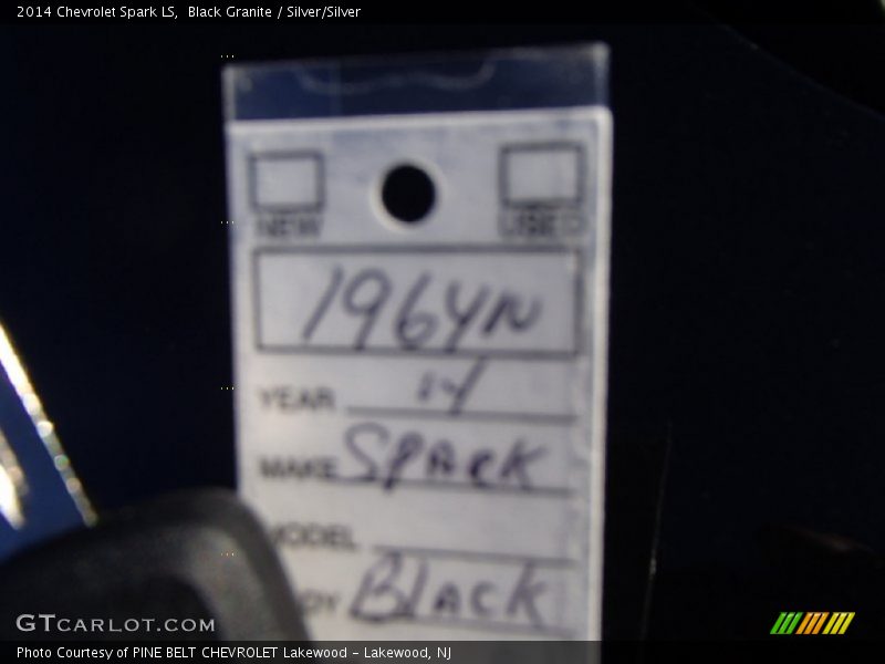 Black Granite / Silver/Silver 2014 Chevrolet Spark LS
