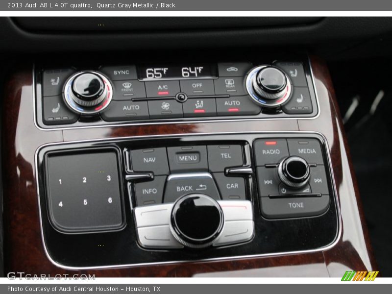 Quartz Gray Metallic / Black 2013 Audi A8 L 4.0T quattro