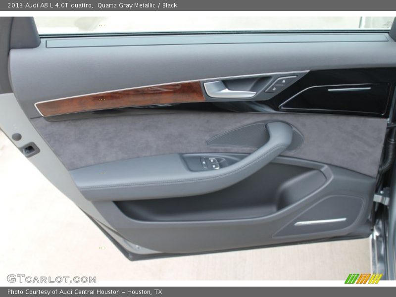 Quartz Gray Metallic / Black 2013 Audi A8 L 4.0T quattro