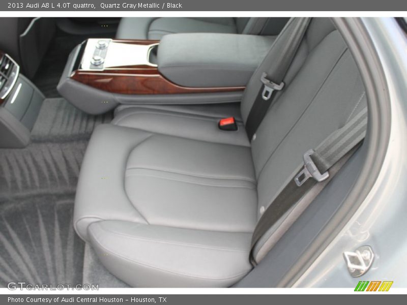 Quartz Gray Metallic / Black 2013 Audi A8 L 4.0T quattro