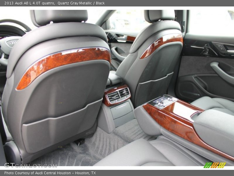 Quartz Gray Metallic / Black 2013 Audi A8 L 4.0T quattro