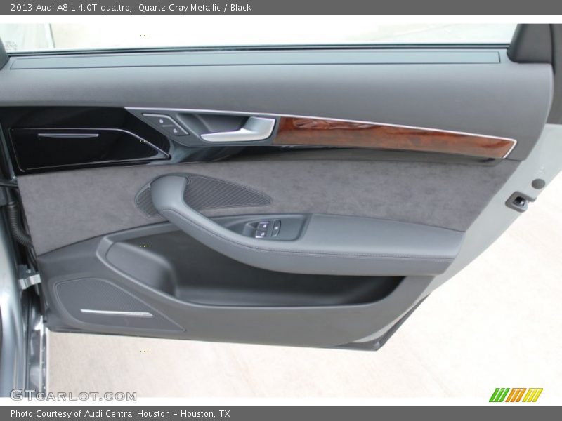 Quartz Gray Metallic / Black 2013 Audi A8 L 4.0T quattro