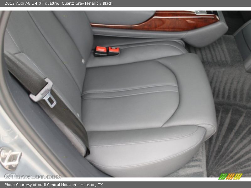 Quartz Gray Metallic / Black 2013 Audi A8 L 4.0T quattro