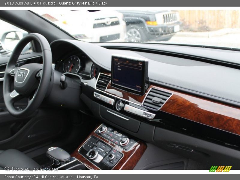 Quartz Gray Metallic / Black 2013 Audi A8 L 4.0T quattro