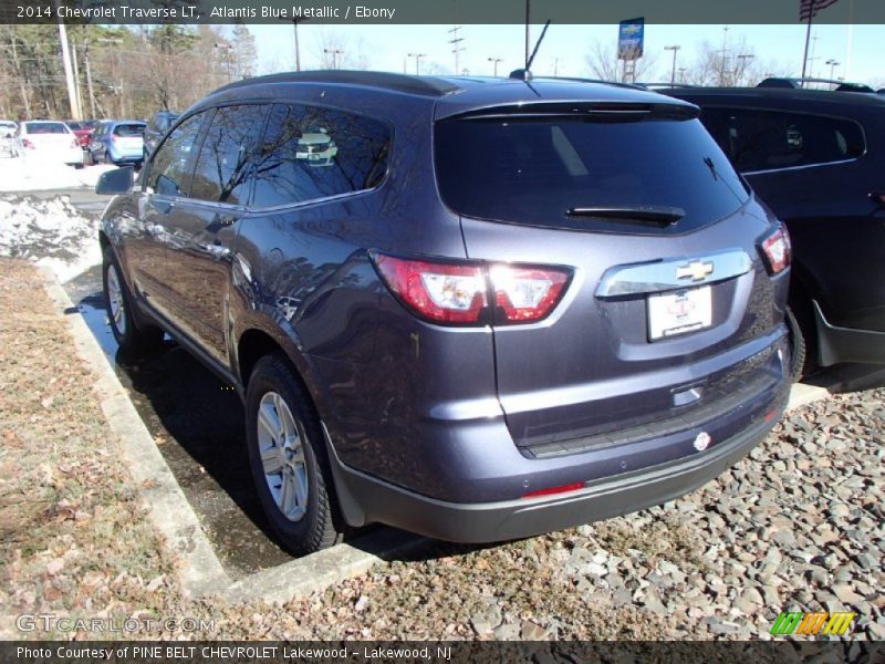 Atlantis Blue Metallic / Ebony 2014 Chevrolet Traverse LT