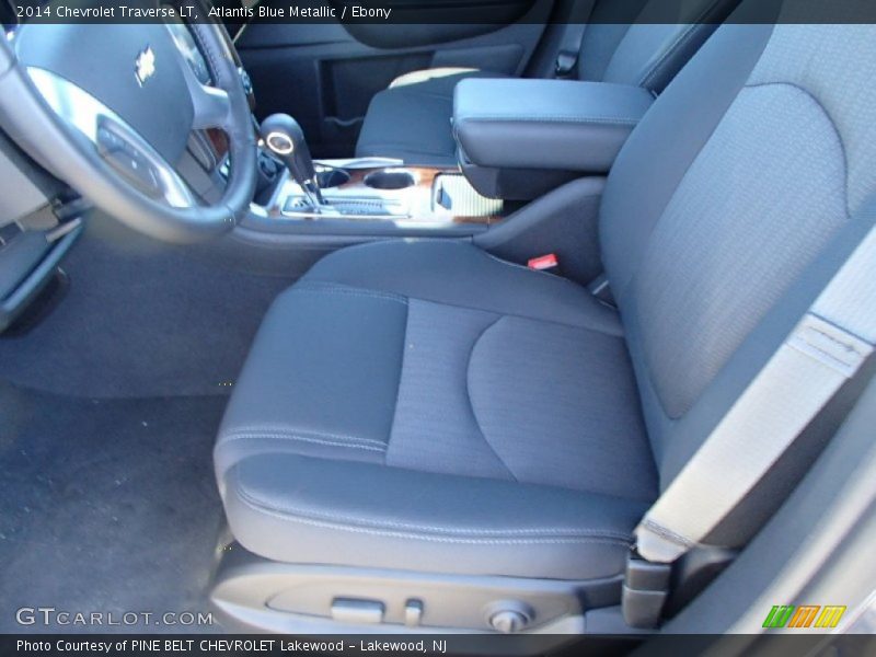 Atlantis Blue Metallic / Ebony 2014 Chevrolet Traverse LT