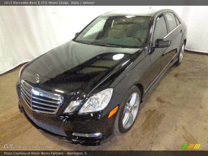 Black / Almond 2013 Mercedes-Benz E 350 4Matic Sedan