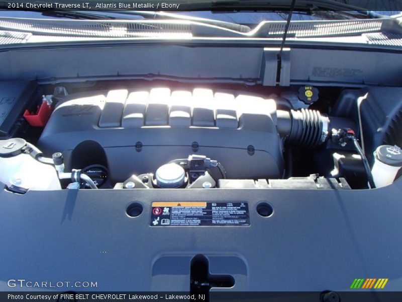 Atlantis Blue Metallic / Ebony 2014 Chevrolet Traverse LT