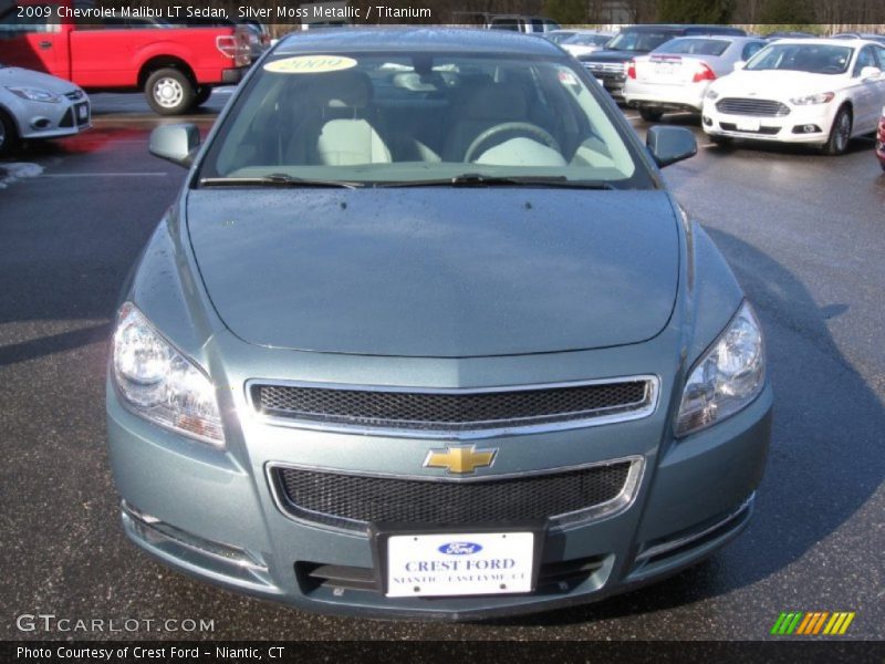 Silver Moss Metallic / Titanium 2009 Chevrolet Malibu LT Sedan