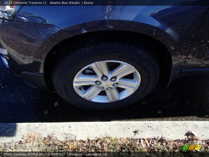 Atlantis Blue Metallic / Ebony 2014 Chevrolet Traverse LT