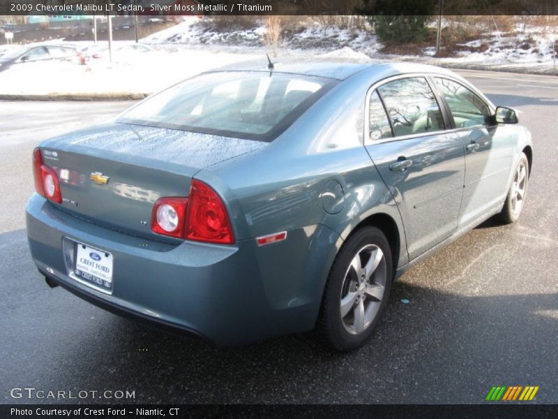 Silver Moss Metallic / Titanium 2009 Chevrolet Malibu LT Sedan
