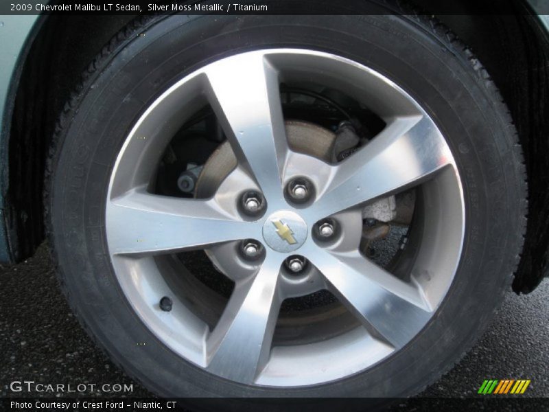 Silver Moss Metallic / Titanium 2009 Chevrolet Malibu LT Sedan