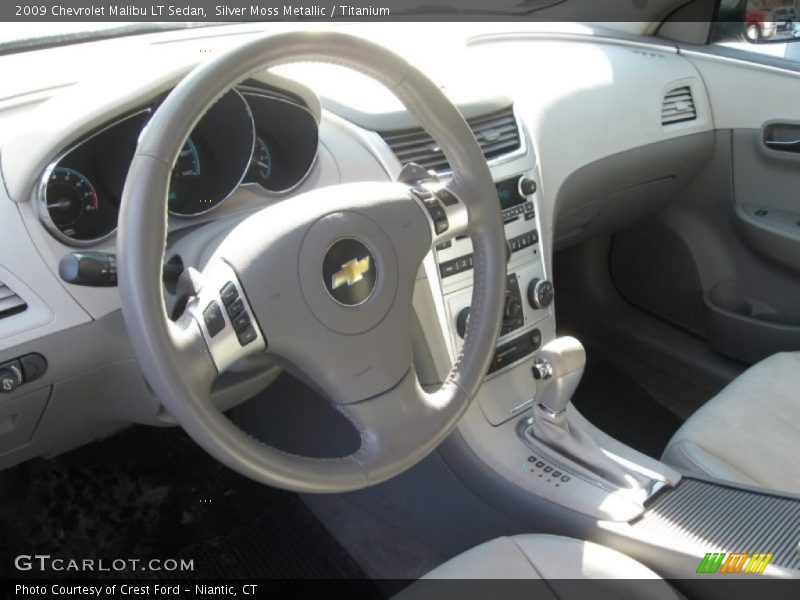 Silver Moss Metallic / Titanium 2009 Chevrolet Malibu LT Sedan