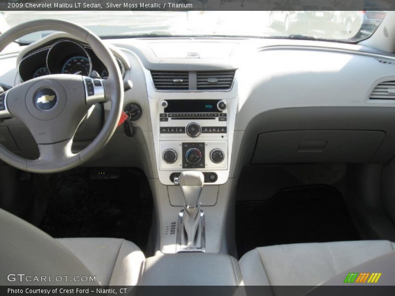 Silver Moss Metallic / Titanium 2009 Chevrolet Malibu LT Sedan