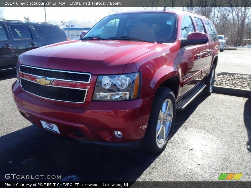 Crystal Red Tintcoat / Ebony 2014 Chevrolet Suburban LT 4x4