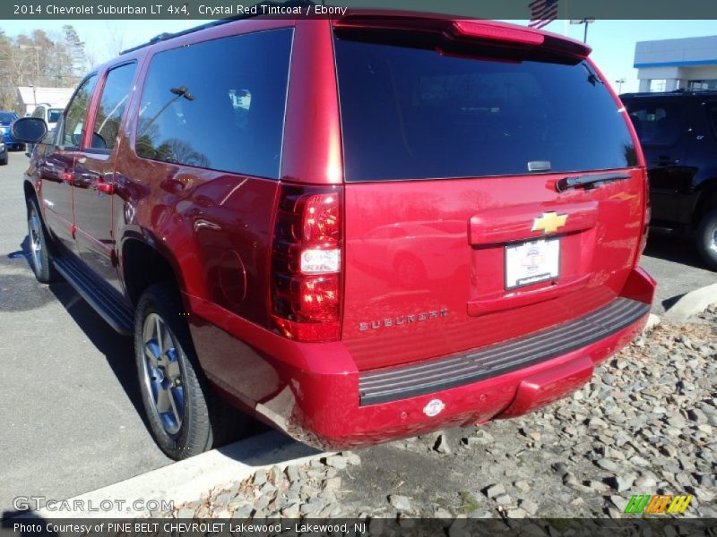 Crystal Red Tintcoat / Ebony 2014 Chevrolet Suburban LT 4x4