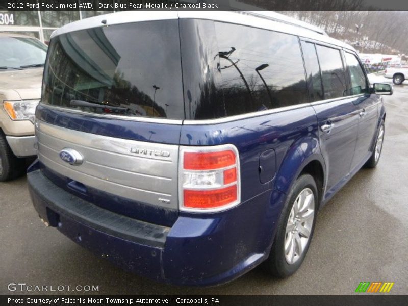 Dark Blue Pearl Metallic / Charcoal Black 2012 Ford Flex Limited AWD