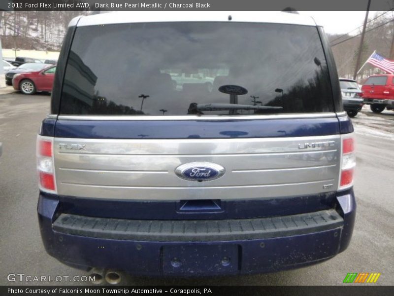 Dark Blue Pearl Metallic / Charcoal Black 2012 Ford Flex Limited AWD
