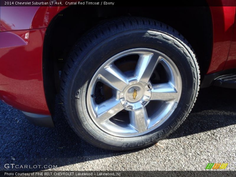 Crystal Red Tintcoat / Ebony 2014 Chevrolet Suburban LT 4x4