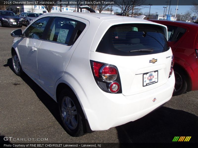 Summit White / Jet Black/Dark Titanium 2014 Chevrolet Sonic LT Hatchback