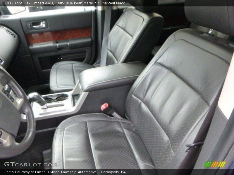 Dark Blue Pearl Metallic / Charcoal Black 2012 Ford Flex Limited AWD