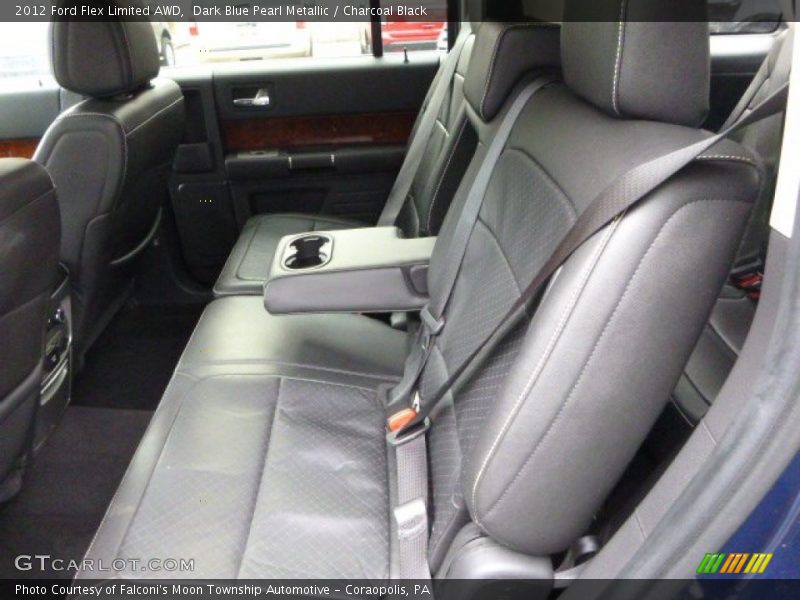 Dark Blue Pearl Metallic / Charcoal Black 2012 Ford Flex Limited AWD